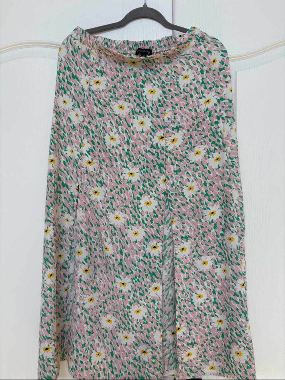 Originality Maxi Skirt - Pink Floral Print
